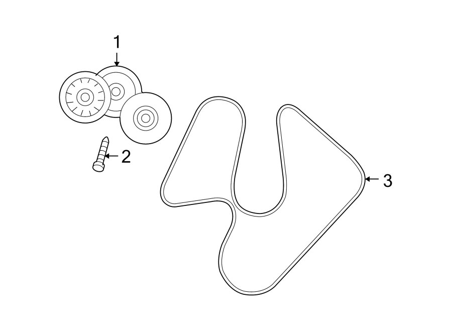 Diagram BELTS & PULLEYS. for your 1995 Jeep Wrangler   