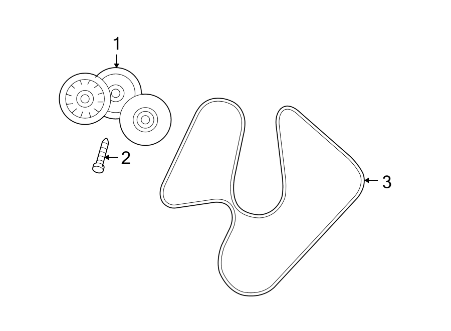 Diagram BELTS & PULLEYS. for your 1999 Jeep Wrangler   