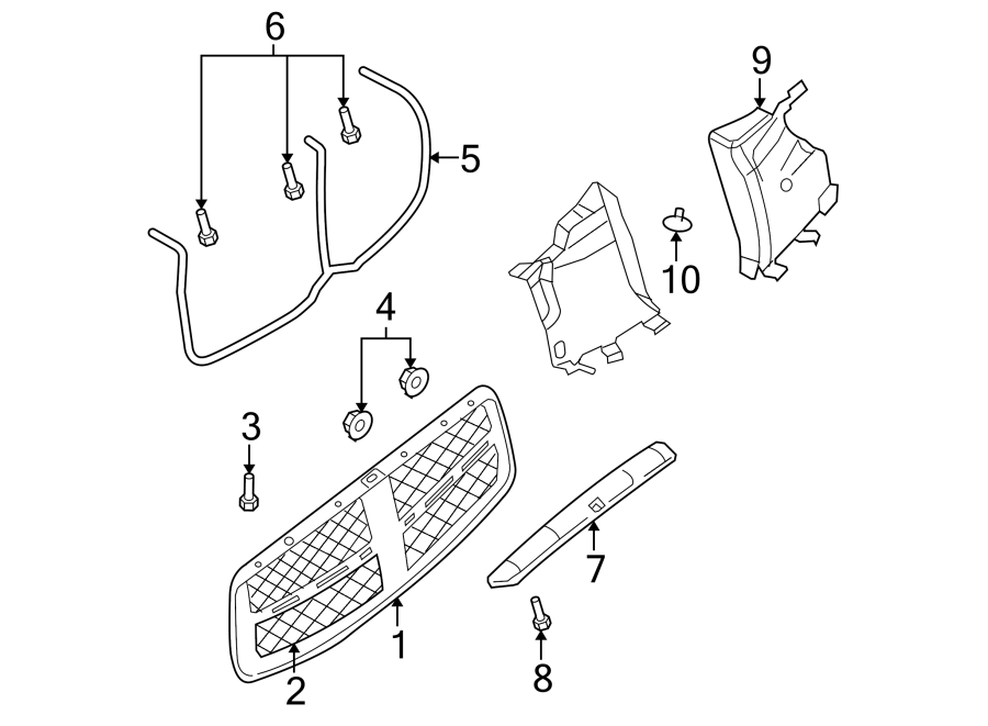 4HOOD & GRILLE. GRILLE & COMPONENTS.https://images.simplepart.com/images/parts/motor/fullsize/TM06165.png