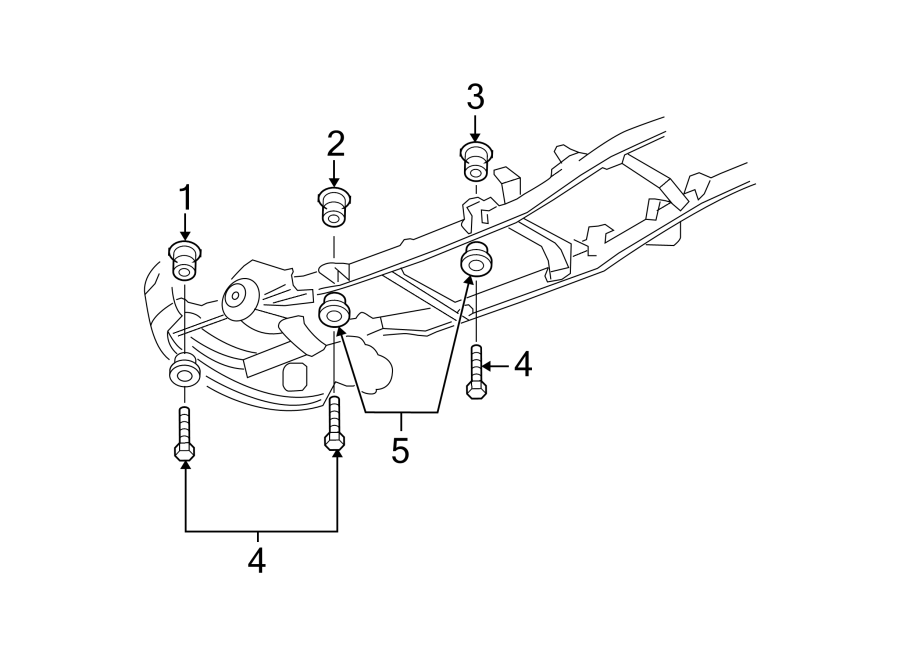 Diagram Frame & components. for your Dodge Ram 1500  