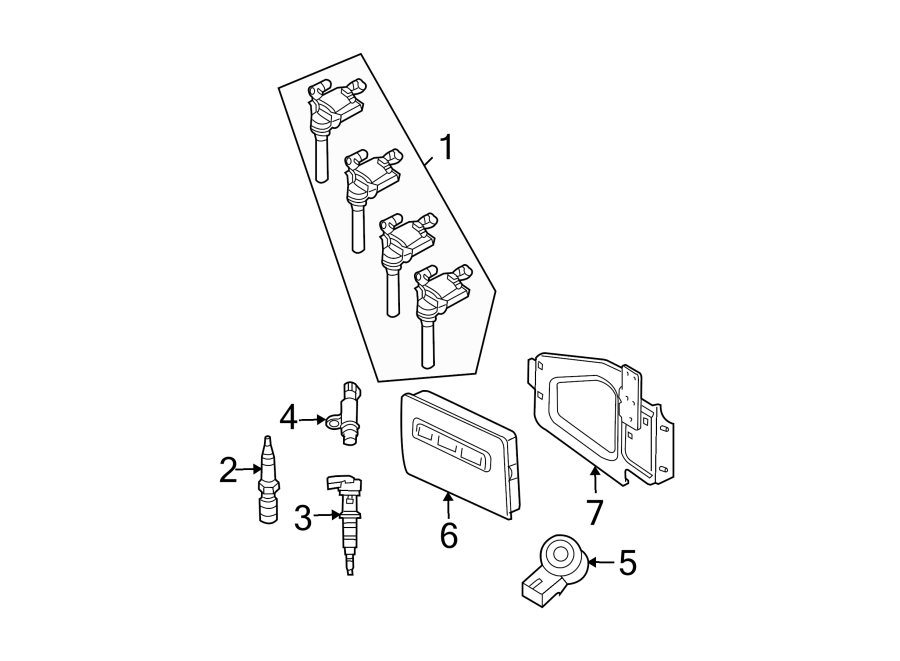 Diagram IGNITION SYSTEM. for your 2008 Dodge Ram 1500   