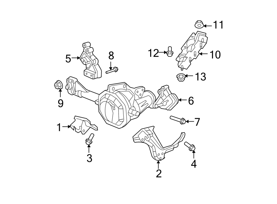 Diagram ENGINE & TRANS MOUNTING. for your 2014 Ram ProMaster 3500   