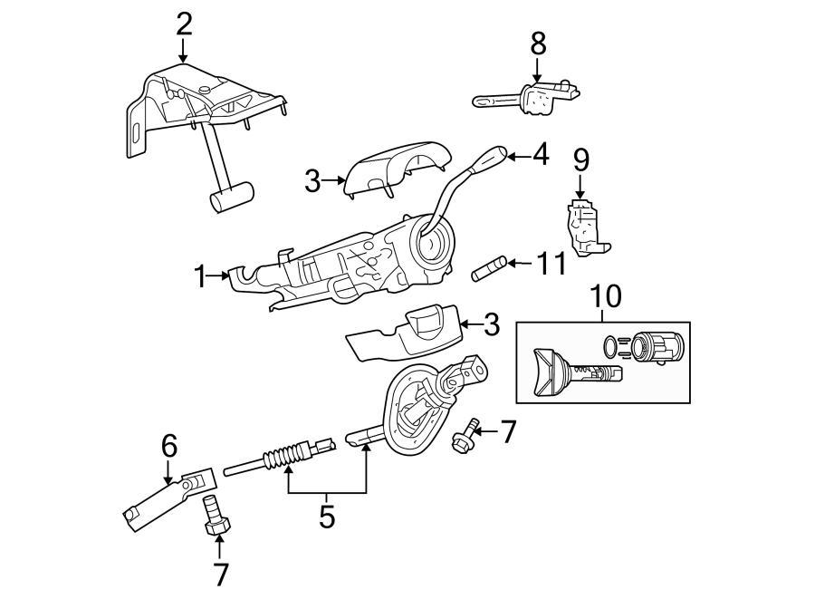 4STEERING COLUMN ASSEMBLY.https://images.simplepart.com/images/parts/motor/fullsize/TM06550.png