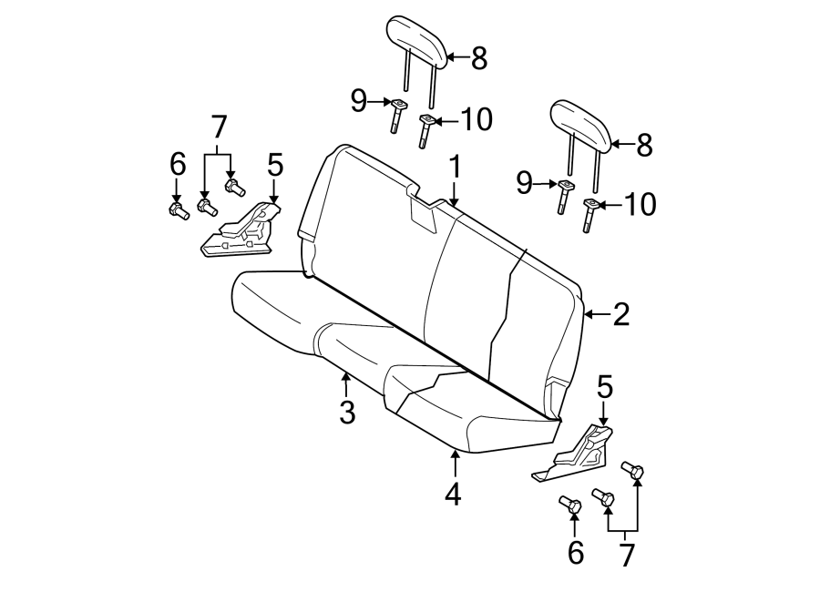 6Seats & tracks. Rear seat components.https://images.simplepart.com/images/parts/motor/fullsize/TM06825.png