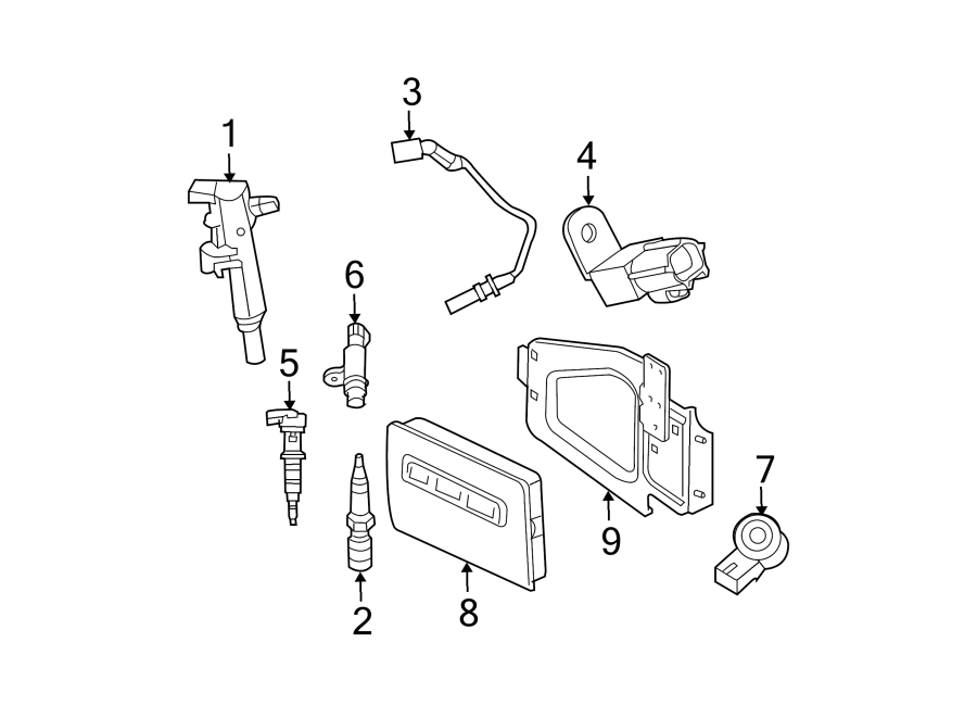 Jeep Grand Cherokee Spark Plug. 4.7 LITER, exhaust side SPFR8TI332