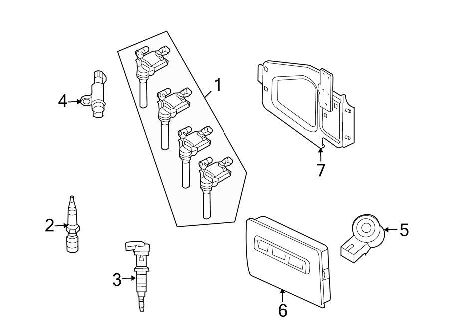 Diagram IGNITION SYSTEM. for your Dodge Ram 1500  