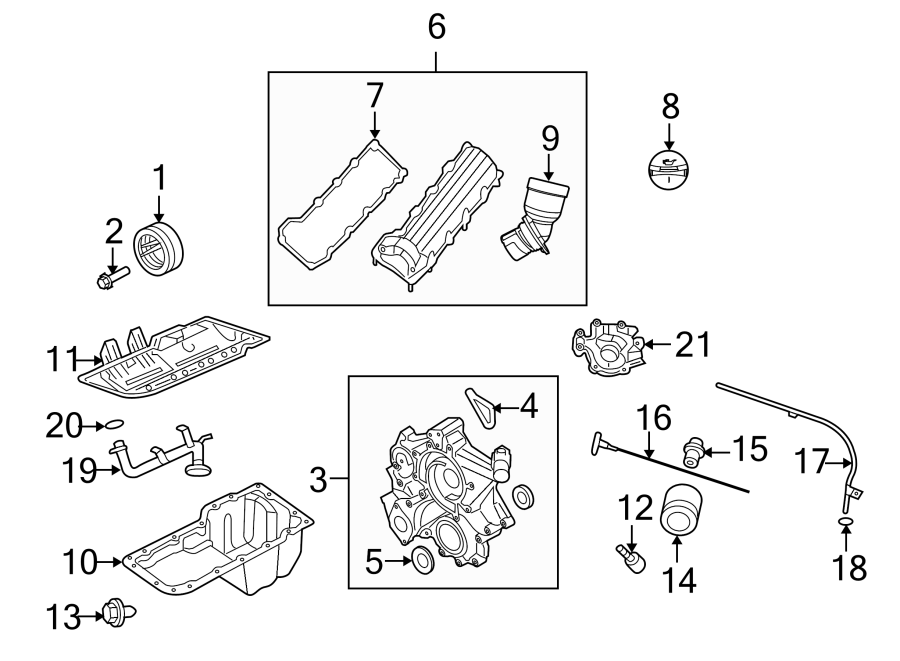 Diagram ENGINE PARTS. for your 2021 Ram ProMaster 3500   