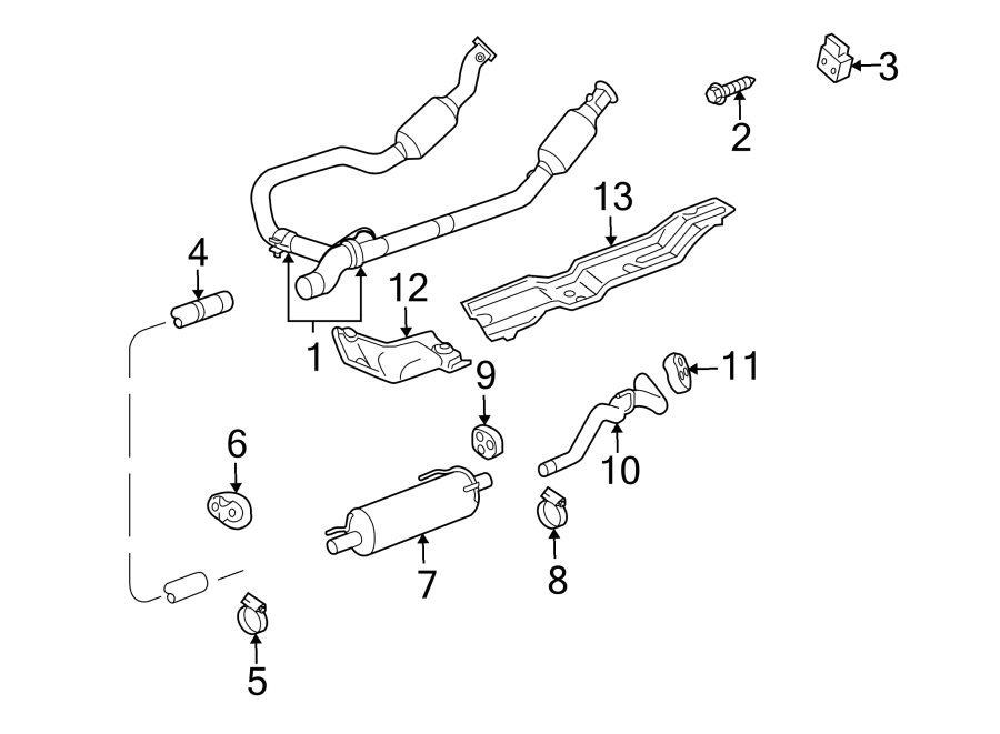 1EXHAUST SYSTEM. EXHAUST COMPONENTS.https://images.simplepart.com/images/parts/motor/fullsize/TM09335.png