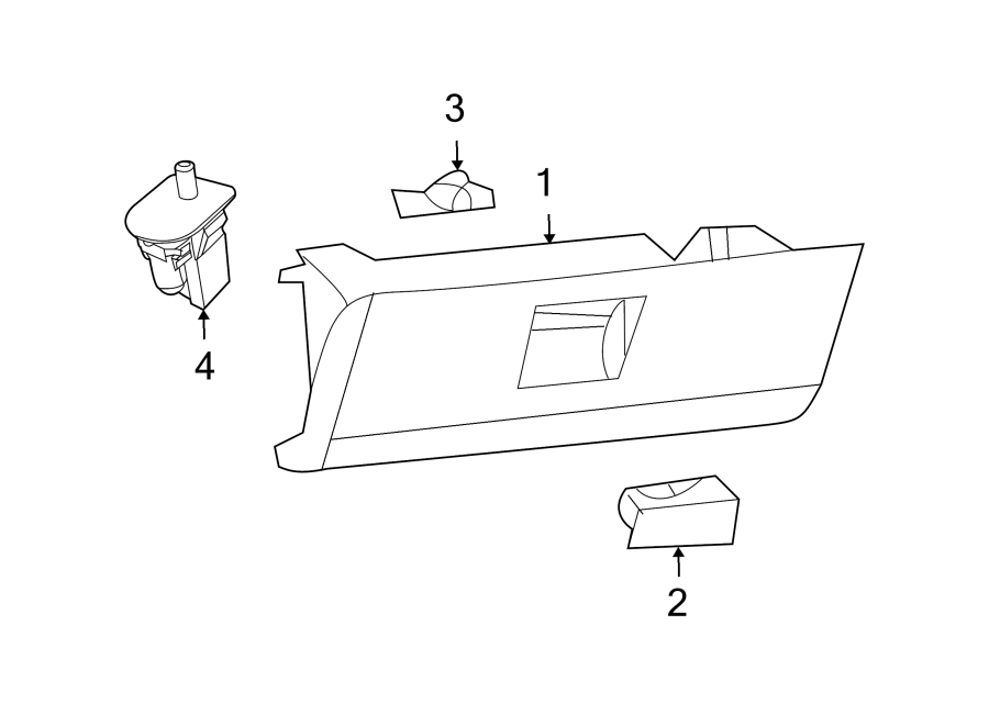 INSTRUMENT PANEL. GLOVE BOX. Diagram