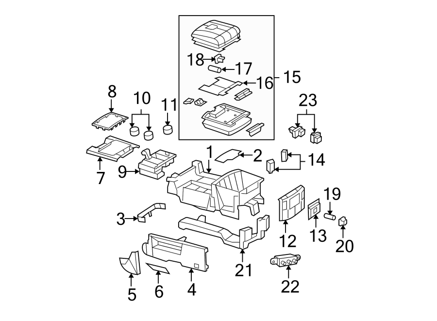 Diagram CENTER CONSOLE. for your Chrysler 300M  