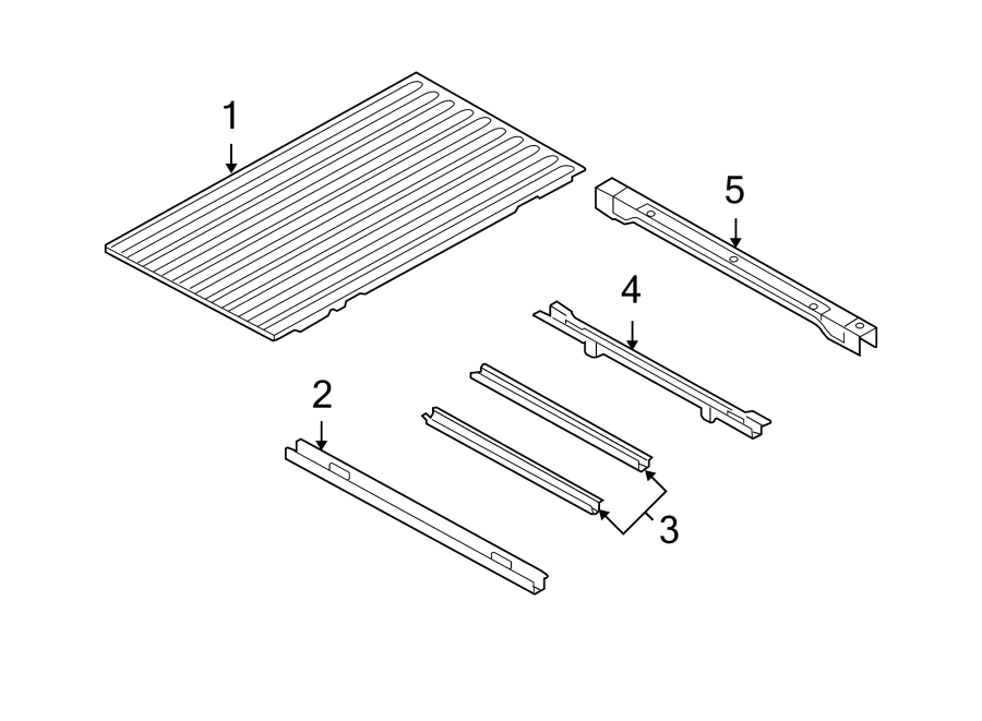 Diagram PICK UP BOX. FLOOR. for your Dodge Ram 1500  