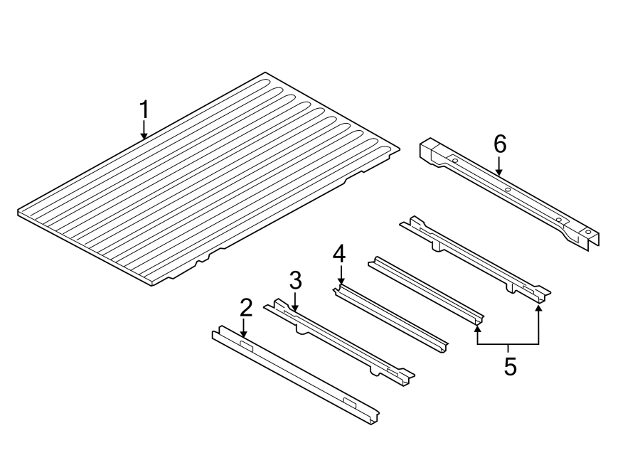 Diagram PICK UP BOX. FLOOR. for your Dodge Ram 1500  