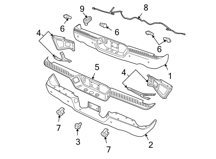 3REAR BUMPER. BUMPER & COMPONENTS.https://images.simplepart.com/images/parts/motor/fullsize/TM09885.png