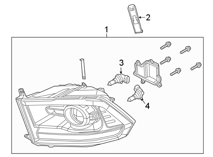 2FRONT LAMPS. HEADLAMP COMPONENTS.https://images.simplepart.com/images/parts/motor/fullsize/TM13022.png