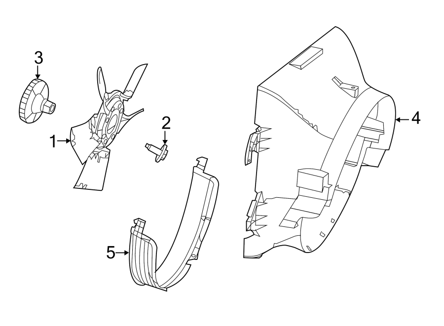 Diagram COOLING FAN. for your 2018 Ram 2500 6.7L 6 cylinder DIESEL M/T RWD Tradesman Crew Cab Pickup Fleetside 