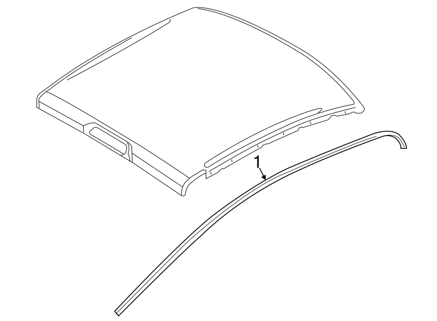 Diagram EXTERIOR TRIM. for your 2018 Ram 1500 5.7L HEMI V8 A/T 4WD ST Crew Cab Pickup Fleetside 