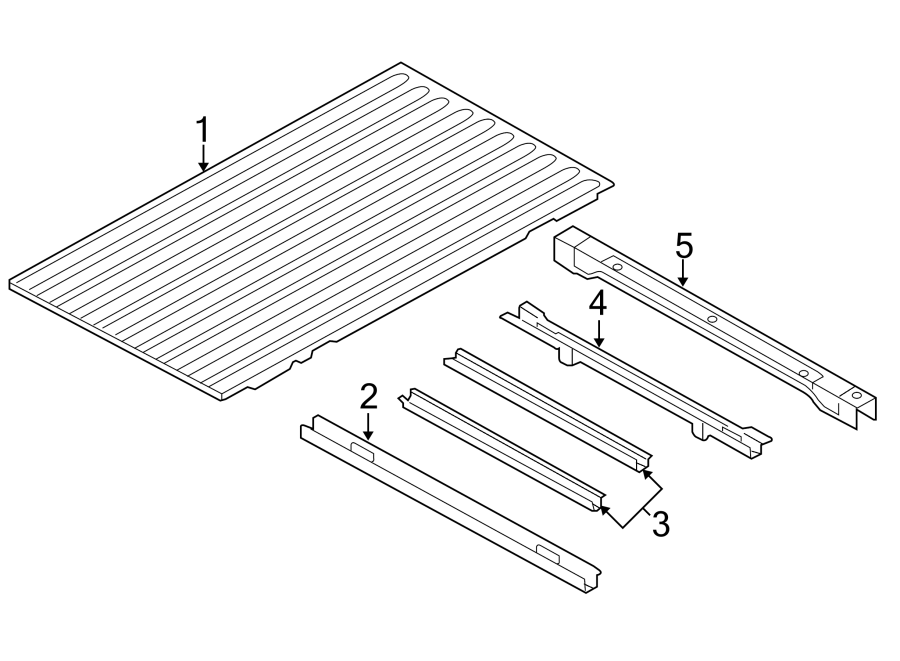 Diagram PICK UP BOX. FLOOR. for your 2018 Ram 1500 5.7L HEMI V8 A/T RWD Lone Star Extended Cab Pickup Fleetside 