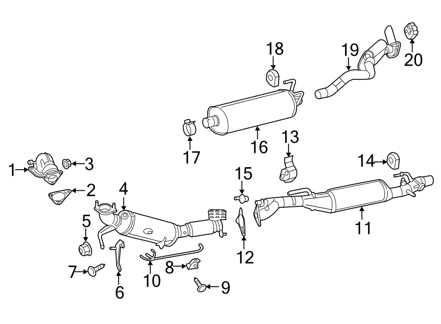 13EXHAUST SYSTEM. EXHAUST COMPONENTS.https://images.simplepart.com/images/parts/motor/fullsize/TM13987.png