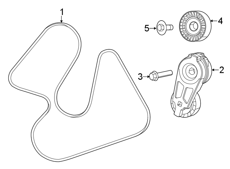 Diagram BELTS & PULLEYS. for your Ram 1500  