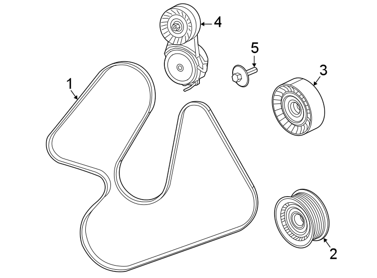 Diagram Belts & pulleys. Water pump. for your Ram 1500  