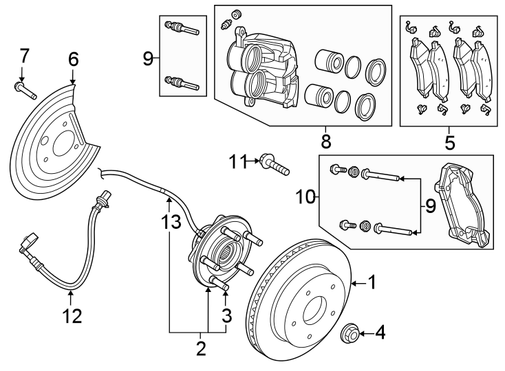 2FRONT SUSPENSION. BRAKE COMPONENTS.https://images.simplepart.com/images/parts/motor/fullsize/TM19340.png