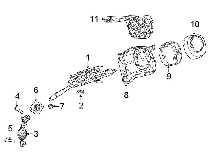 7SHROUD. STEERING COLUMN ASSEMBLY. SWITCHES & LEVERS.https://images.simplepart.com/images/parts/motor/fullsize/TM19370.png