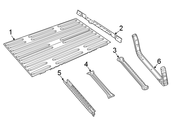 Diagram PICK UP BOX. FLOOR. for your Ram 1500  