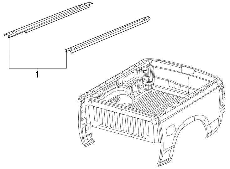 Diagram Pick up box. Box rails. for your Fiat