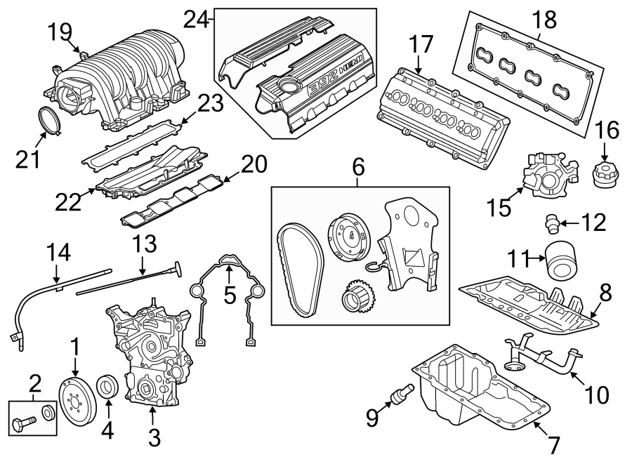 Diagram ENGINE PARTS. for your 2017 Ram ProMaster 3500   