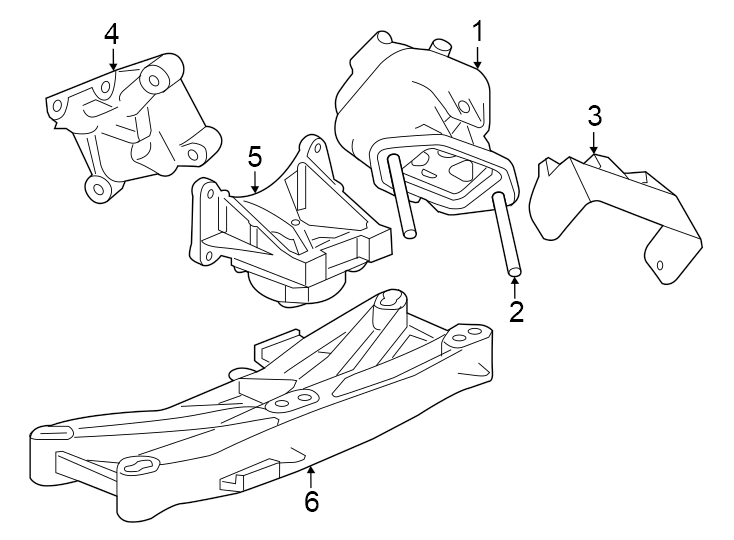 Diagram Engine & TRANS mounting. for your Chrysler 300M  