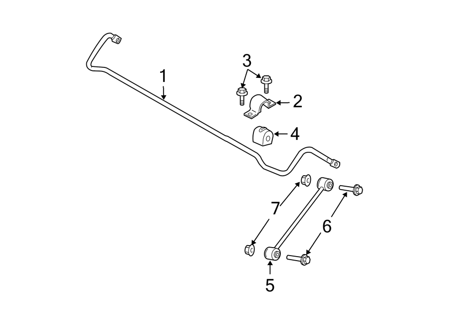 Diagram REAR SUSPENSION. STABILIZER BAR & COMPONENTS. for your 2017 Dodge Challenger 6.2L HEMI V8 A/T RWD SRT Hellcat Coupe 