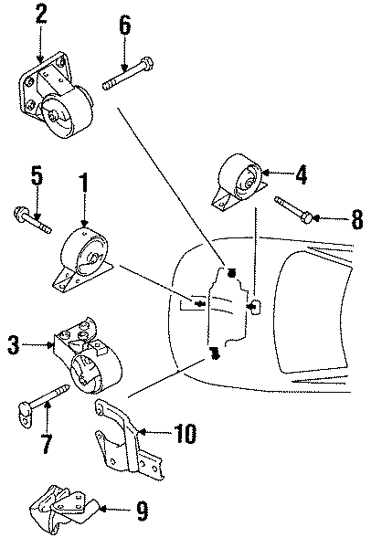 1ENGINE / TRANSAXLE. ENGINE & TRANS MOUNTING.https://images.simplepart.com/images/parts/motor/fullsize/UP93170.png