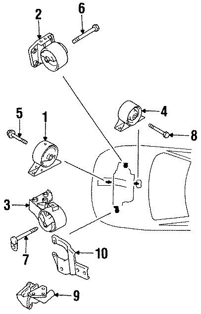 4ENGINE / TRANSAXLE. ENGINE & TRANS MOUNTING.https://images.simplepart.com/images/parts/motor/fullsize/UP93171.png