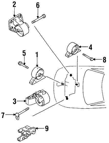 3ENGINE / TRANSAXLE. ENGINE & TRANS MOUNTING.https://images.simplepart.com/images/parts/motor/fullsize/UP93190.png