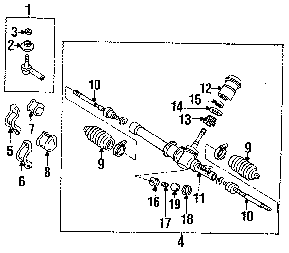 Diagram STEERING GEAR & LINKAGE. for your 2023 Ram 2500 6.7L 6 cylinder DIESEL A/T RWD Lone Star Crew Cab Pickup Fleetside 