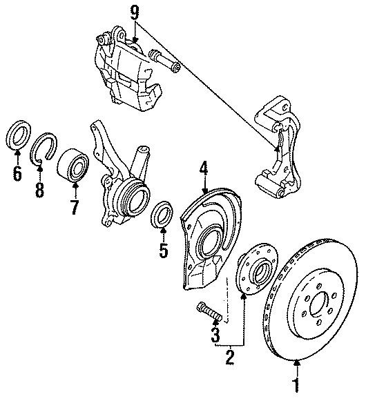 5FRONT SUSPENSION. BRAKE COMPONENTS.https://images.simplepart.com/images/parts/motor/fullsize/UP93995.png