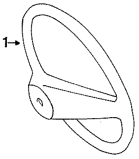 Diagram STEERING WHEEL & TRIM. for your 1989 Dodge Ram 50 2.6L A/T 4WD Sport Standard Cab Pickup Fleetside 