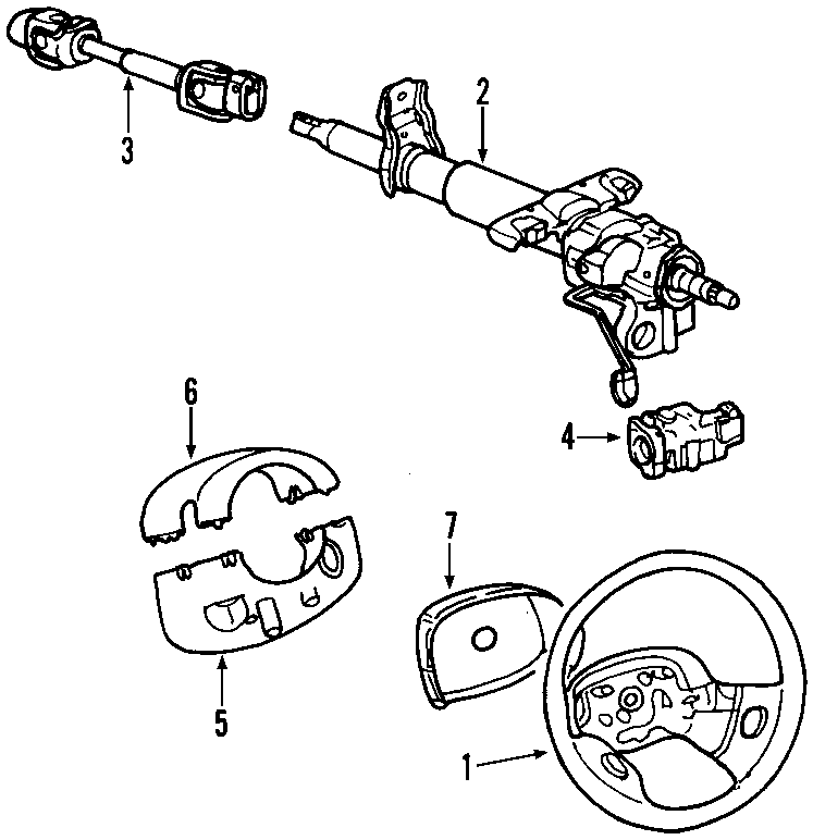 6STEERING COLUMN. STEERING WHEEL.https://images.simplepart.com/images/parts/motor/fullsize/V1P070.png