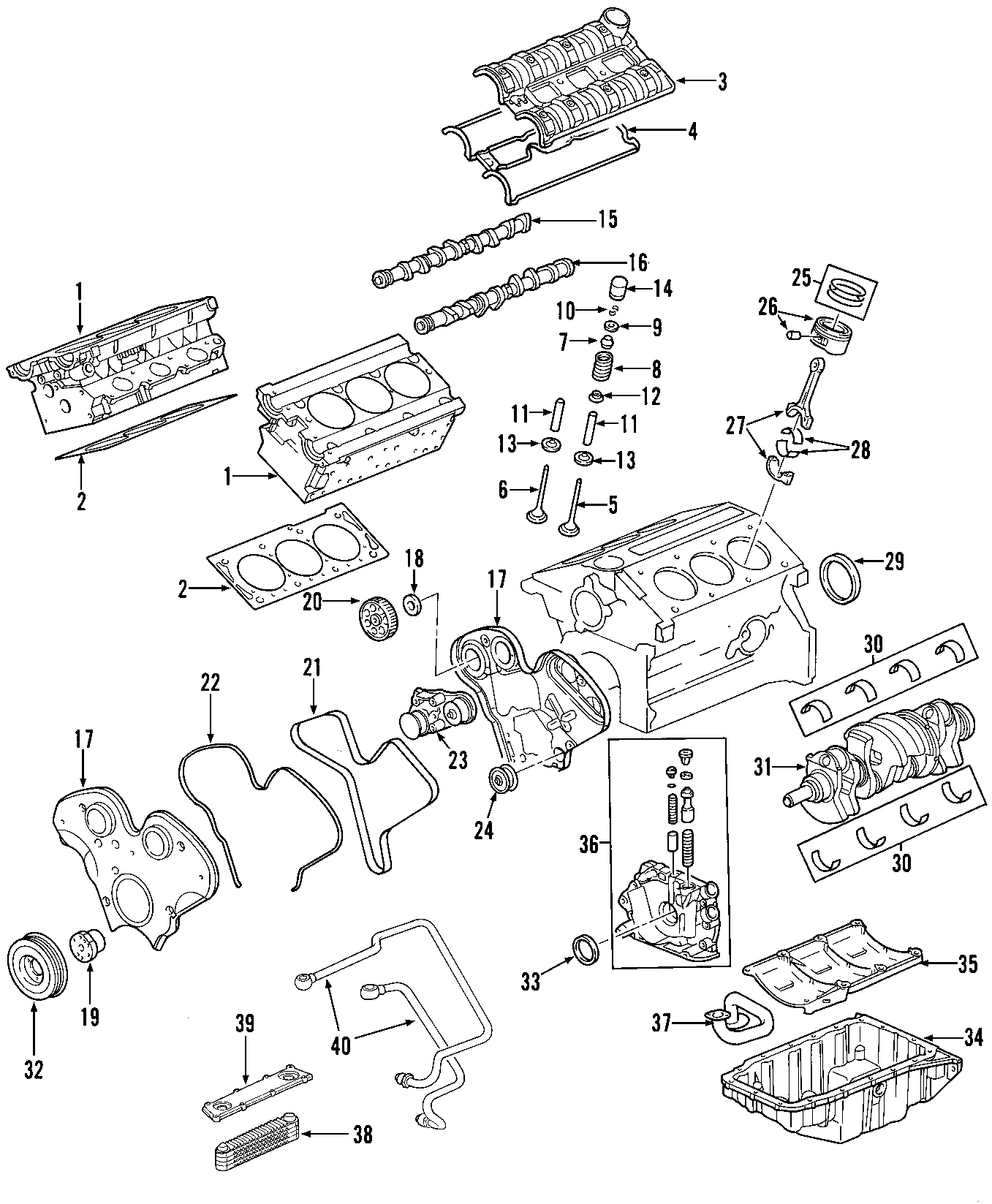 4CAMSHAFT & TIMING. CRANKSHAFT & BEARINGS. CYLINDER HEAD & VALVES. LUBRICATION. MOUNTS. PISTONS. RINGS & BEARINGS.https://images.simplepart.com/images/parts/motor/fullsize/V2P040.png