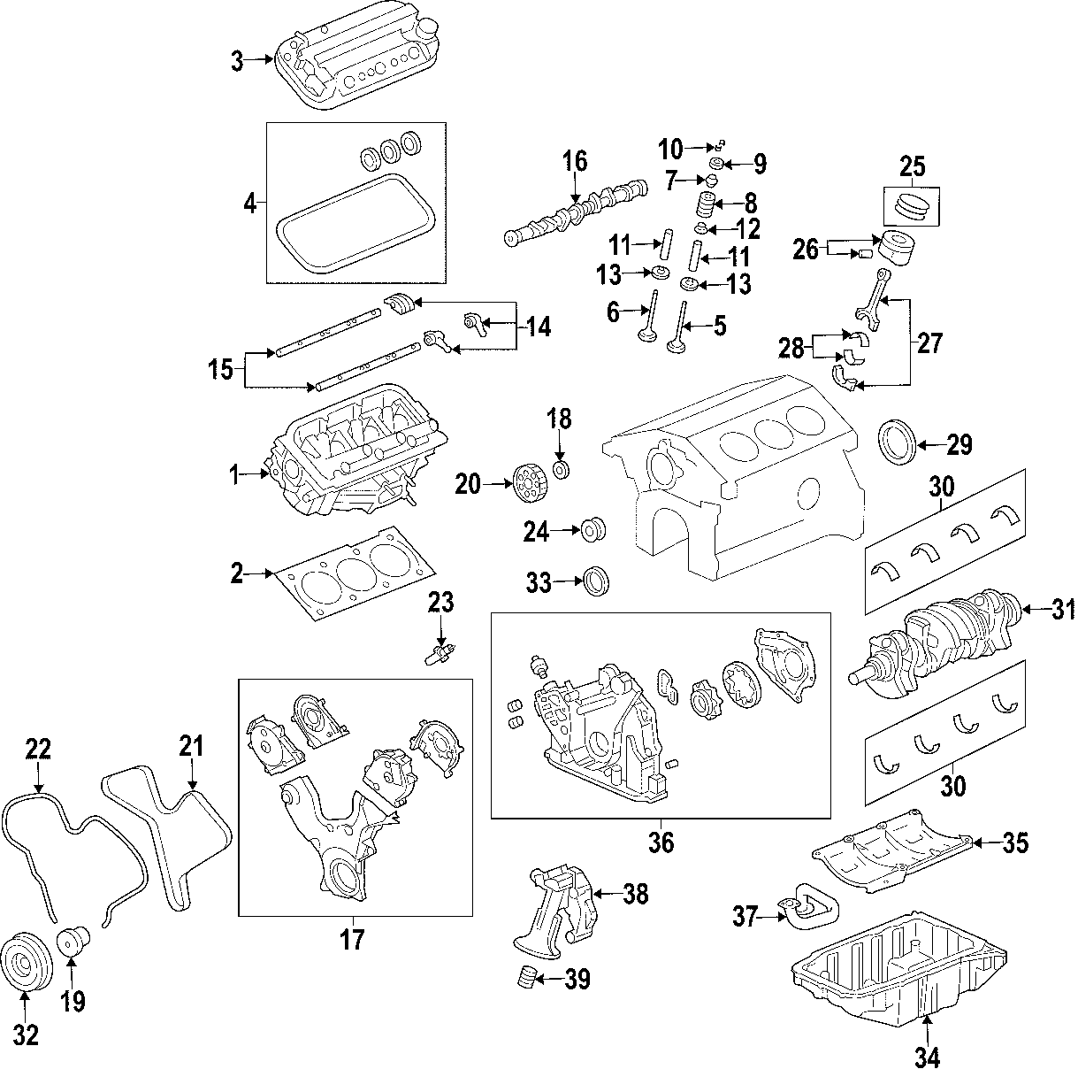 1CAMSHAFT & TIMING. CRANKSHAFT & BEARINGS. CYLINDER HEAD & VALVES. LUBRICATION. MOUNTS. PISTONS. RINGS & BEARINGS.https://images.simplepart.com/images/parts/motor/fullsize/V2P045.png