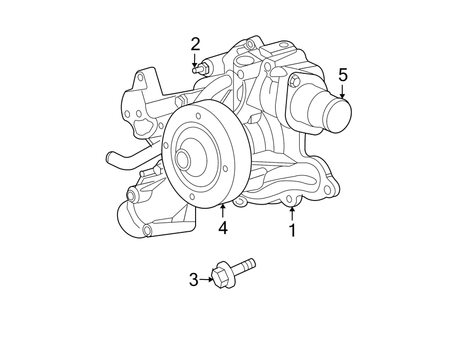 Diagram WATER PUMP. for your Jeep Grand Cherokee  