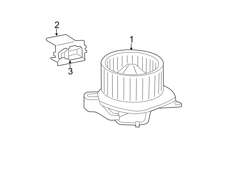 Diagram AIR CONDITIONER & HEATER. BLOWER MOTOR & FAN. for your 2021 Dodge Charger   