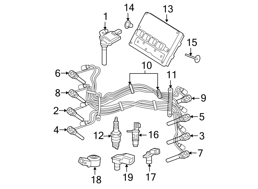 Diagram IGNITION SYSTEM. for your 2009 Dodge Ram 1500   