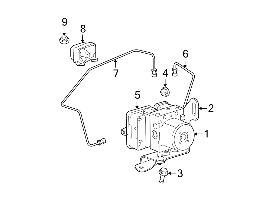 Diagram Abs components. for your 2024 Ram 2500   