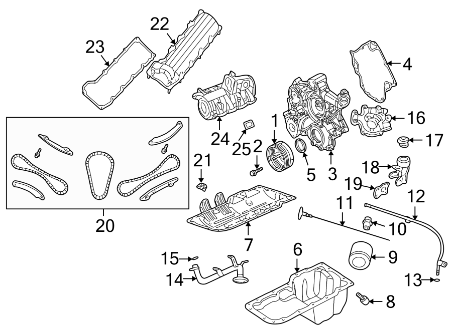 Diagram ENGINE PARTS. for your 2021 Ram ProMaster 3500   