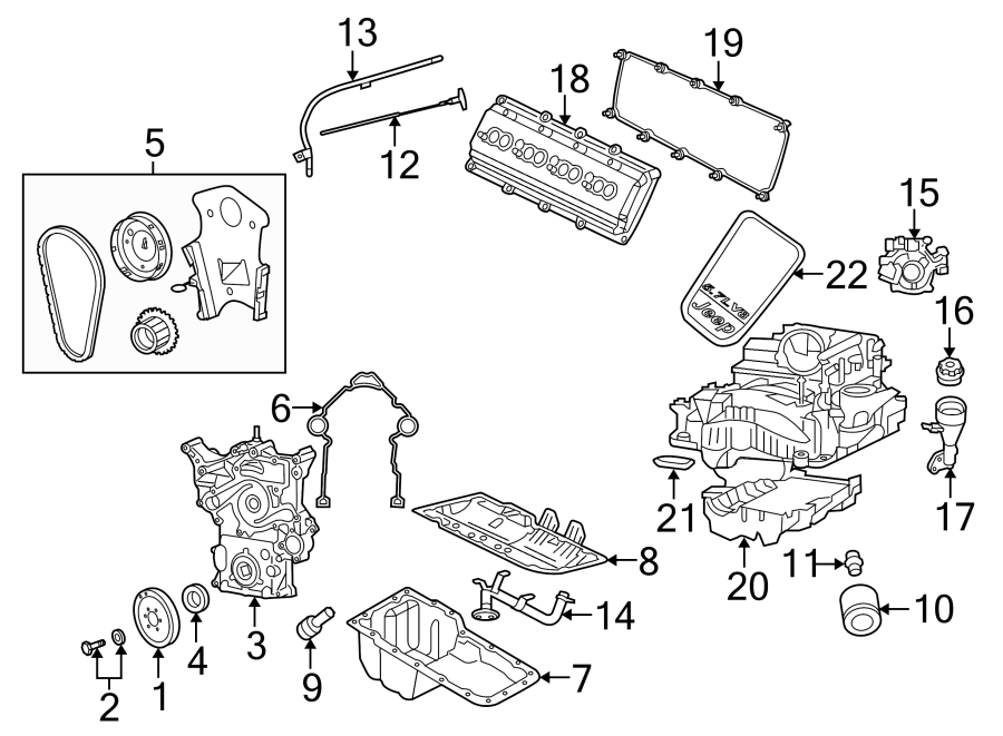 Diagram ENGINE PARTS. for your 2017 Ram ProMaster 3500   