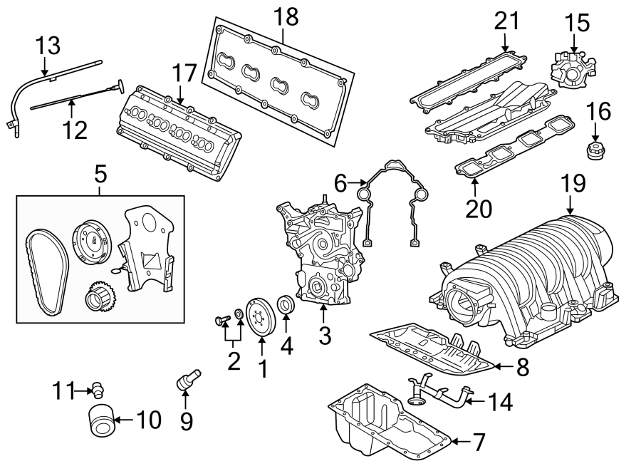 Diagram ENGINE PARTS. for your 2017 Ram ProMaster 3500   