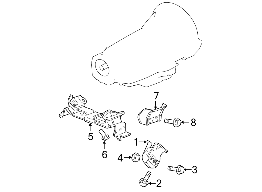 Diagram ENGINE & TRANS MOUNTING. for your Jeep Grand Cherokee  