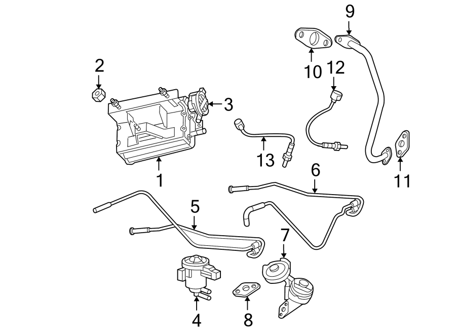 Diagram EMISSION SYSTEM. EMISSION COMPONENTS. for your 1996 Dodge Caravan 2.4L A/T SE Mini Passenger Van 