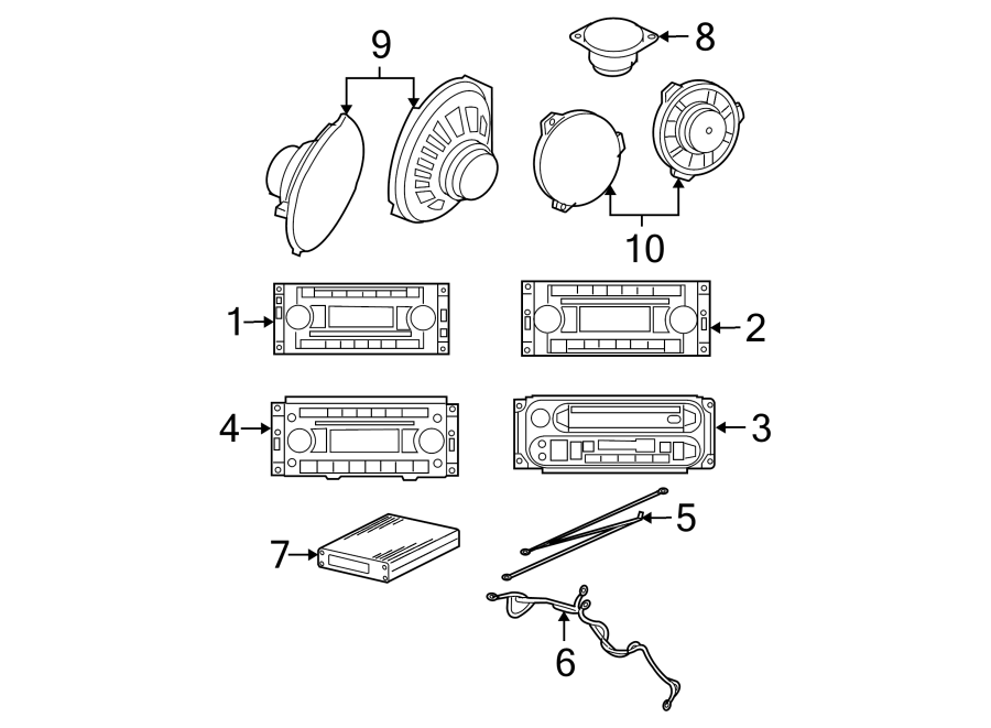 5INSTRUMENT PANEL. SOUND SYSTEM.https://images.simplepart.com/images/parts/motor/fullsize/WA05430.png